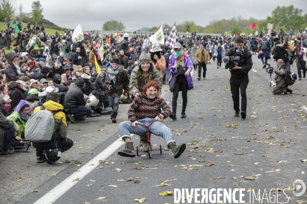Manifestation contre le projet d autoroute A69, dans le Tarn, entre Toulouse et Castres.