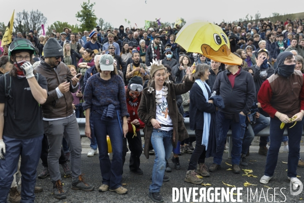 Manifestation contre le projet d autoroute A69, dans le Tarn, entre Toulouse et Castres.