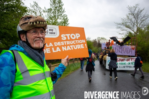 Manifestation contre le chantier de l autoroute A69 Castres Toulouse