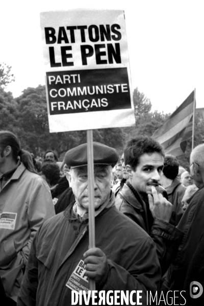 Rétro Jean-Marie LE PEN 2002-2007 -noir et blanc