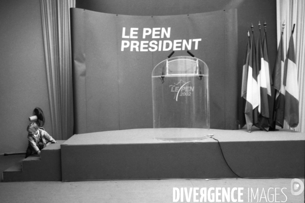 Rétro Jean-Marie LE PEN 2002-2007 -noir et blanc