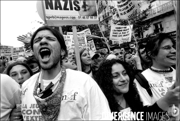 Rétro Jean-Marie LE PEN 2002-2007 -noir et blanc