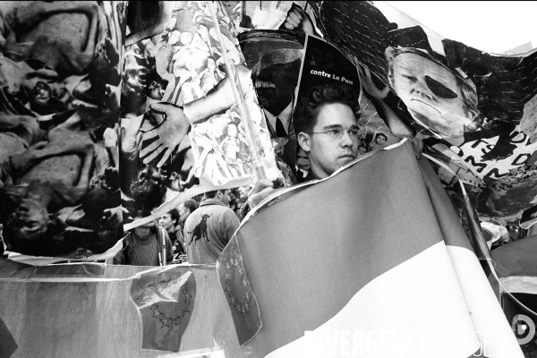 Rétro Jean-Marie LE PEN 2002-2007 -noir et blanc