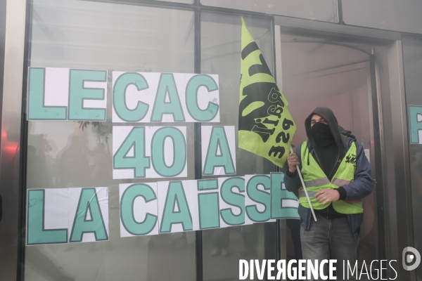 AG des cheminots de gare de Lyon et envahissement du siege d EURONEXT a la Defense