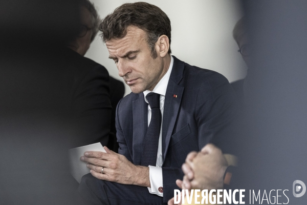 Déplacement d Emmanuel Macron à Vendôme