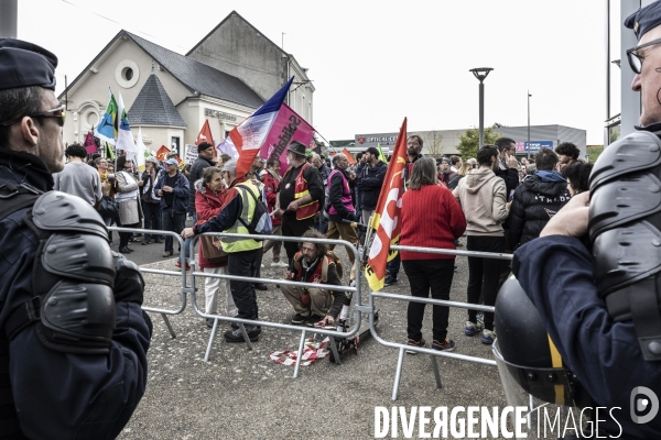 Déplacement d Emmanuel Macron à Vendôme