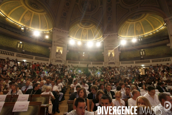 Remise des prix du concours general 2009 par Luc CHATEL, ministre de l educetion nationale dans le grand amphitheatre de la SORBONNE