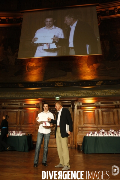 Remise des prix du concours general 2009 par Luc CHATEL, ministre de l educetion nationale dans le grand amphitheatre de la SORBONNE