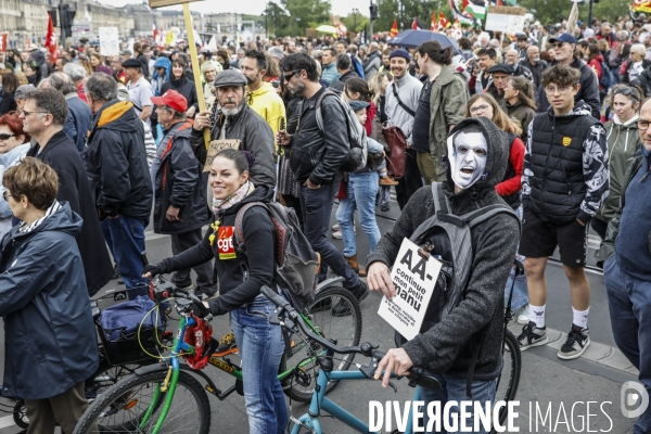 Manifestation du 1er mai et contre la Réforme des Retraites.