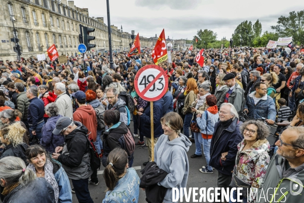 Manifestation du 1er mai et contre la Réforme des Retraites.