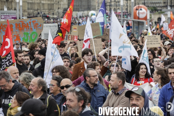 Manifestation du 1er mai et contre la Réforme des Retraites.