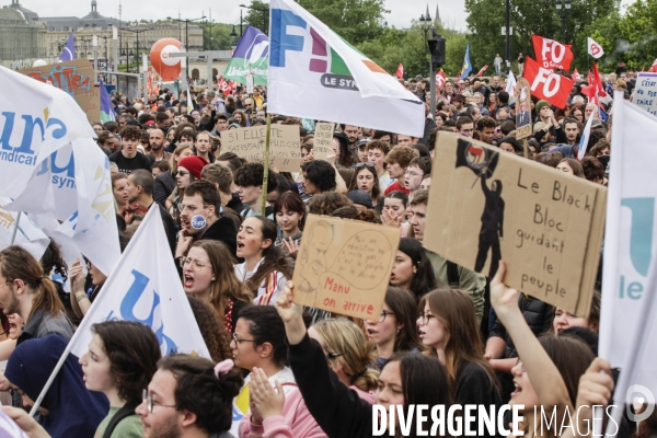 Manifestation du 1er mai et contre la Réforme des Retraites.