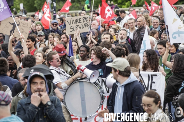 Manifestation du 1er mai et contre la Réforme des Retraites.