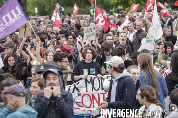 Manifestation du 1er mai et contre la Réforme des Retraites.