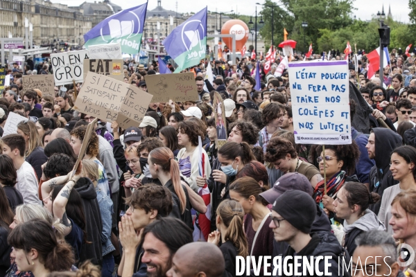 Manifestation du 1er mai et contre la Réforme des Retraites.