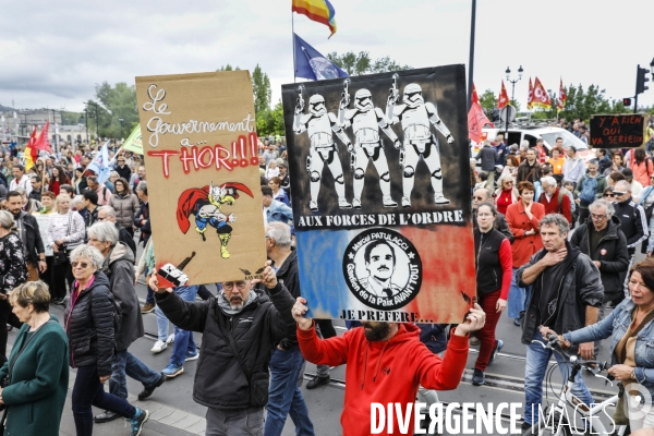 Manifestation du 1er mai et contre la Réforme des Retraites.