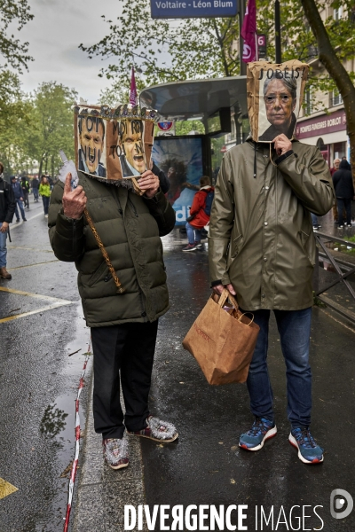 Manifestants du premier mai à Paris