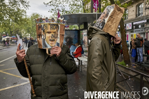 Manifestants du premier mai à Paris