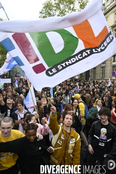 Manifestation du 1er mai 2023 et contre la réforme des retraites, Paris.