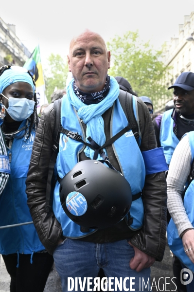 Manifestation du 1er mai 2023 et contre la réforme des retraites, Paris.