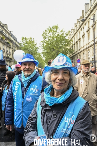 Manifestation du 1er mai 2023 et contre la réforme des retraites, Paris.