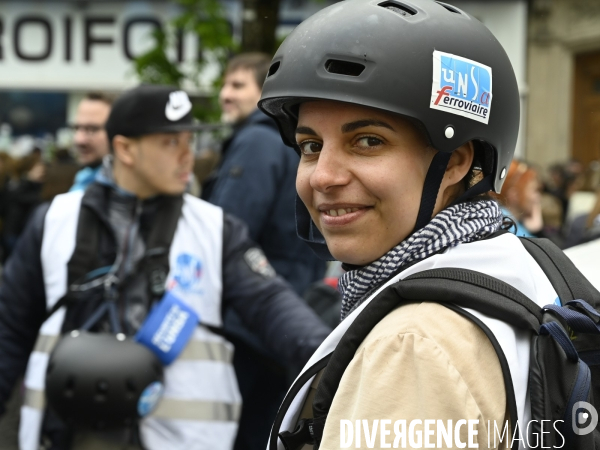 Manifestation du 1er mai 2023 et contre la réforme des retraites, Paris.