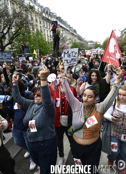 Manifestation du 1er mai 2023 et contre la réforme des retraites, Paris.