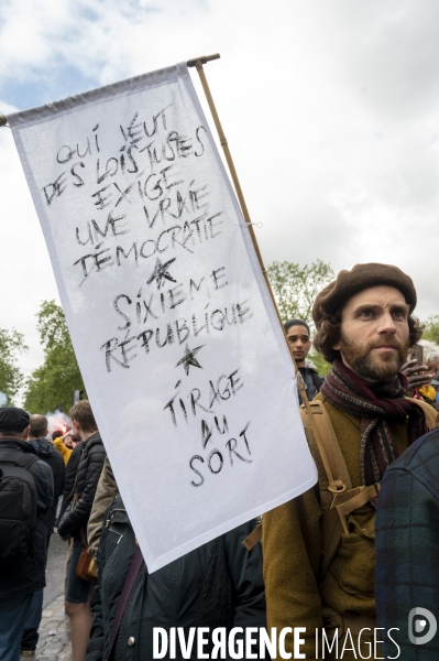 Manifestation du 1er mai 2023 et contre la réforme des retraites, Paris.