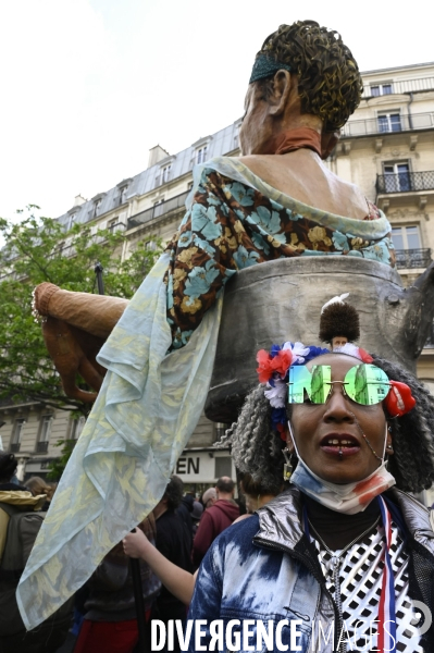 Manifestation du 1er mai 2023 et contre la réforme des retraites, Paris.