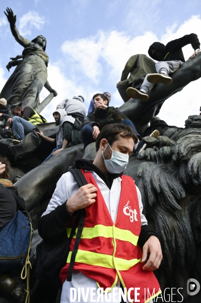 Manifestation du 1er mai 2023 et contre la réforme des retraites, Paris.