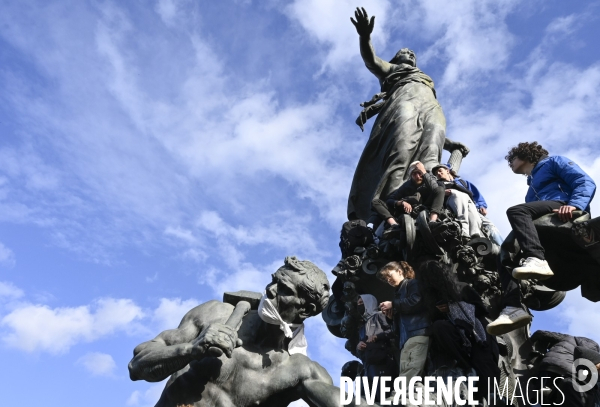 Manifestation du 1er mai 2023 et contre la réforme des retraites, Paris.