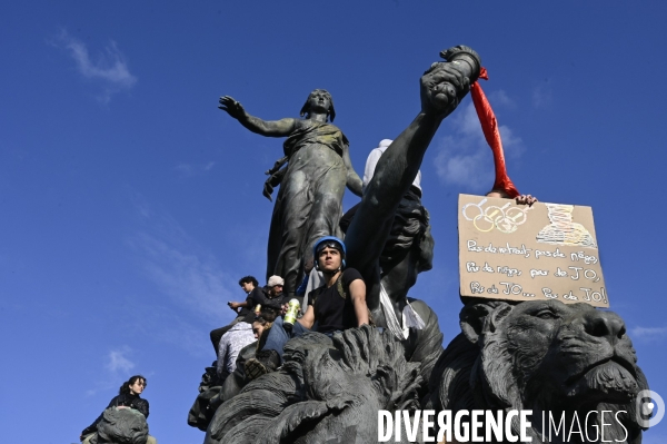 Manifestation du 1er mai 2023 et contre la réforme des retraites, Paris.