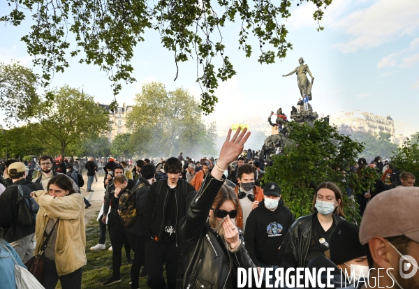 Manifestation du 1er mai 2023 et contre la réforme des retraites, Paris.