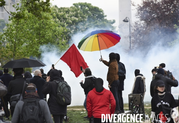 Manifestation du 1er mai 2023 et contre la réforme des retraites, Paris.
