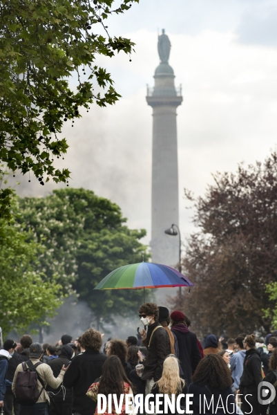 Manifestation du 1er mai 2023 et contre la réforme des retraites, Paris.