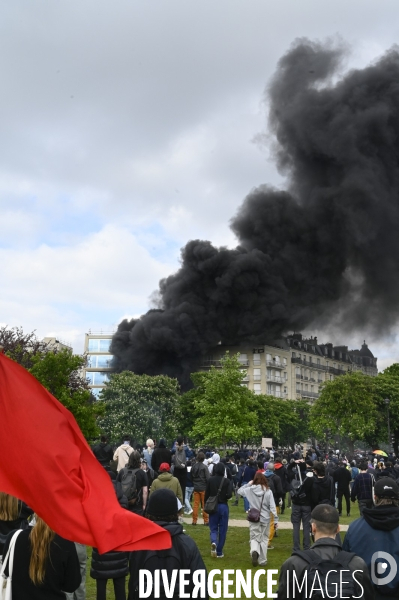 Manifestation du 1er mai 2023 et contre la réforme des retraites, Paris.