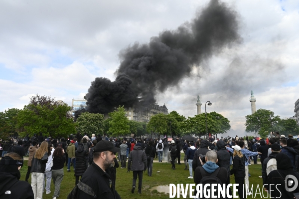 Manifestation du 1er mai 2023 et contre la réforme des retraites, Paris.