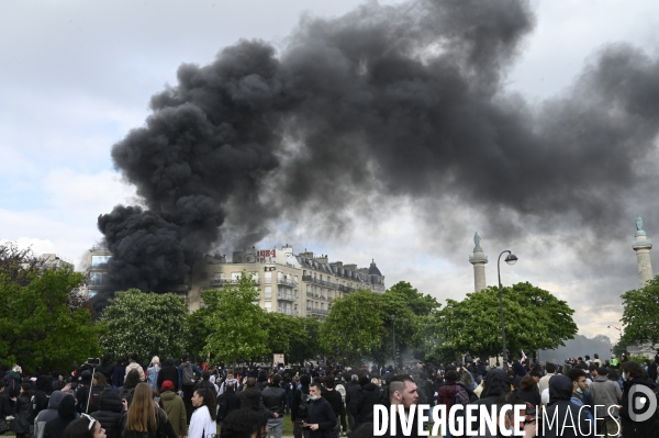 Manifestation du 1er mai 2023 et contre la réforme des retraites, Paris.