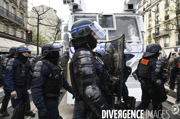 Manifestation du 1er mai 2023 et contre la réforme des retraites, Paris.