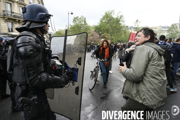 Manifestation du 1er mai 2023 et contre la réforme des retraites, Paris.