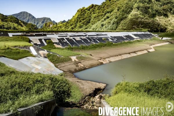 Barrage hydroelectrique de la vallee de la Papenoo (Ile de Tahiti)
