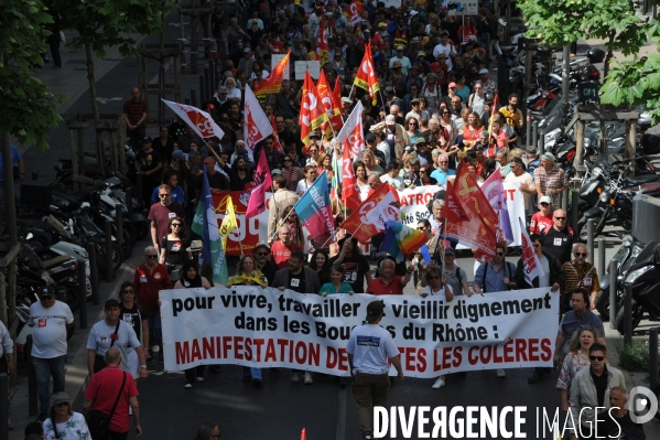 Manifestation de la colère