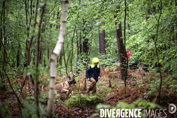 Les soulèvements de la terre contre le projet de l autoroute A134/A133 au festival des bâtons dans les routes.