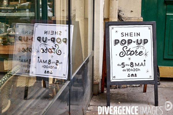 SHEIN , pop up store éphémère à Paris