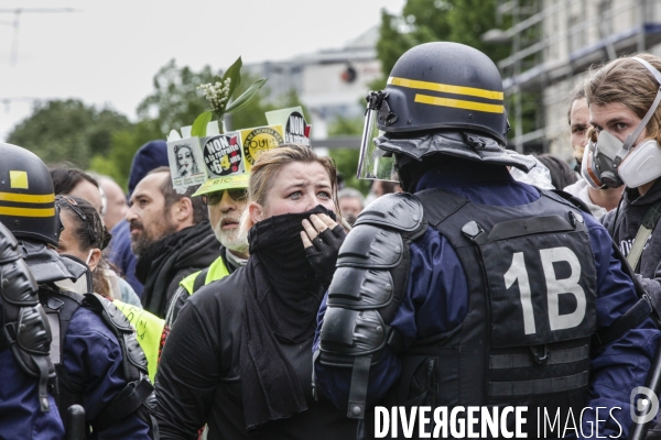 Manifestation du 1er mai et contre la Réforme des Retraites.