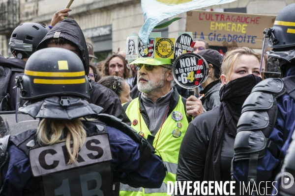 Manifestation du 1er mai et contre la Réforme des Retraites.