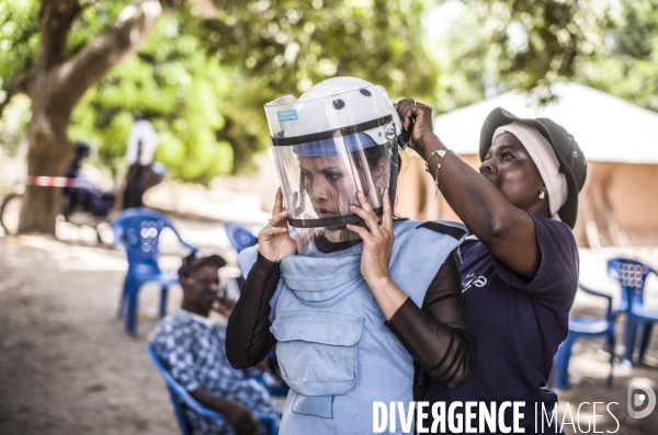 Deminage en casamance, senegal.