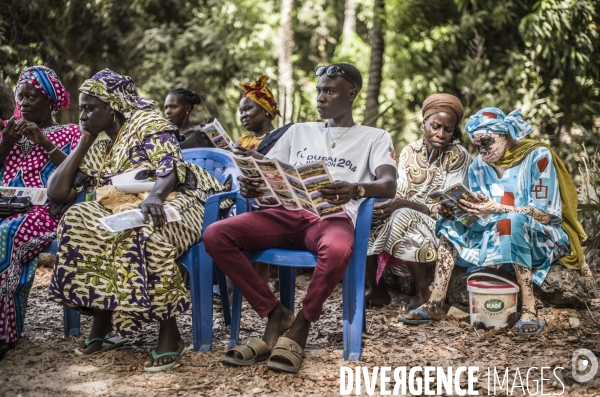 Deminage en casamance, senegal.