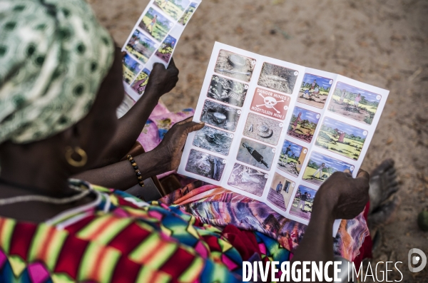 Deminage en casamance, senegal.