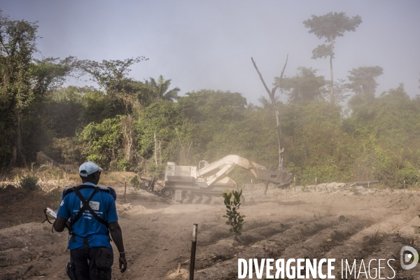 Deminage en casamance, senegal.